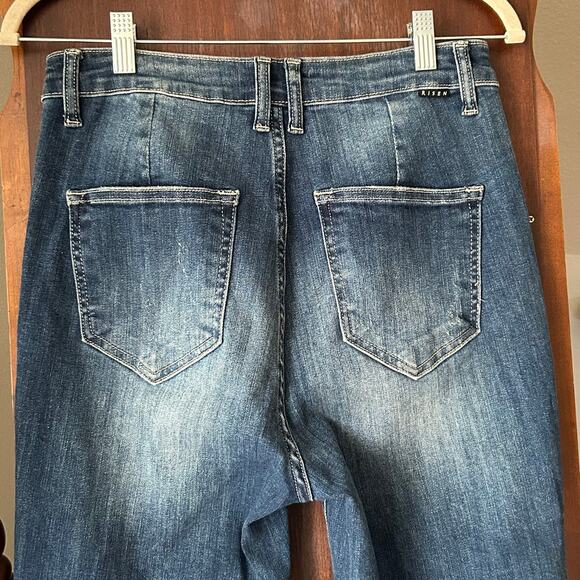 Risen High Rise Boot Flare Stretch Jeans 7 28 - Picture 5 of 10